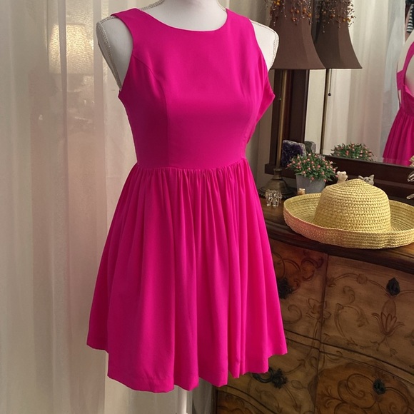 Amanda Uprichard Silk Pink Pleated Sundress - Picture 2 of 12